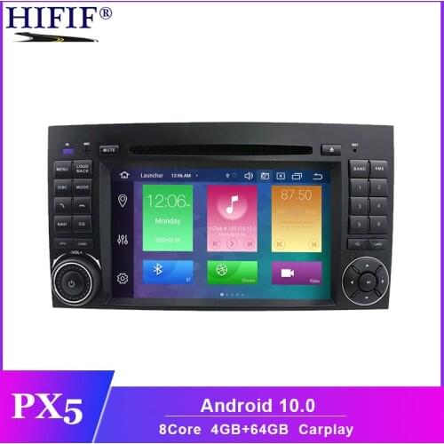 PX5 4G RAM Octa Core 1024*600 2 din car DVD Android 10 for Mercedes/benz B200 A160 Viano Vito GPS NAVI RADIO BT built-in wifi