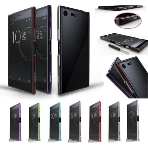 For Sony XZ Premium Bumper Luxury Highlight Metal Frame Case Cover for Sony Xperia XZ Premium G8142 G8141 Aluminum Bumper