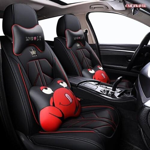 CAR TRAVEL leather car seat covers For renault captur duster logan fluence 2013 kadjar megane laguna auto accessories car seats