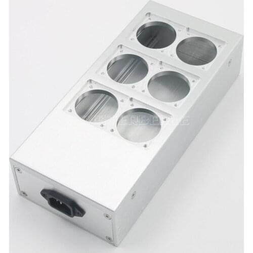 HiFi EU Plug Power Case All Aluminum European Standard Power Socket Chassis DIY Box