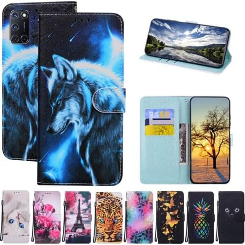 For OPPO A52 A72 A92 Case Etui Wallet Phone Case For OPPO A72 A52 A 72 52 92 OPPOA72 OppoA52 magnetic Leather Flip Case Coque