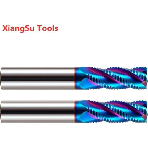 D10-D12mm 4Flutes Hrc65 Roughing Endmill CNC Router Cutter Alloy Tungsten Carbide Cutting Milling Machine Tools For Steels