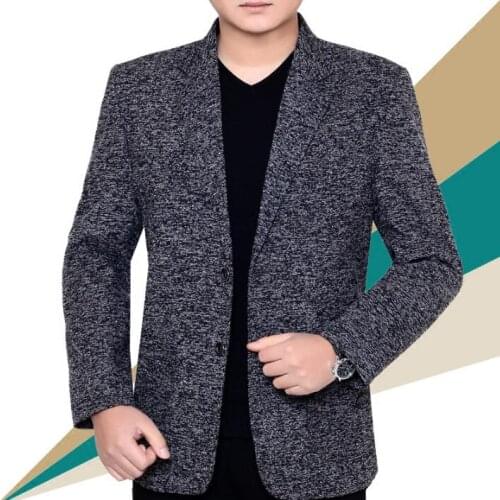 Business casual clothes mens suits Middle-aged jacket men blazer masculino slim fit jaqueta masculina coats man spring autumn