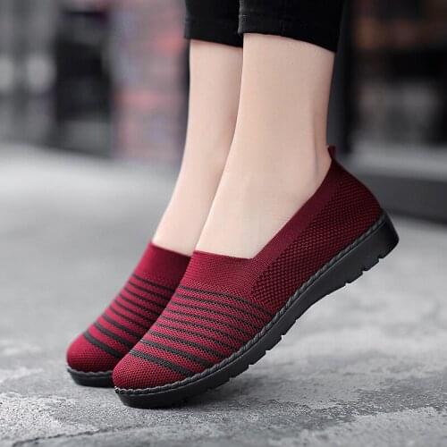 Breathable sports shoes, outdoor jogging shoes, non-slip outdoor hiking shoes, new ladies comfortable lightweight flat shoes