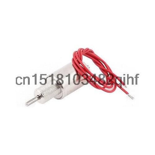 DC 12V 6mm 2.5N Force Pull Type Tubular Solenoid Electromagnet