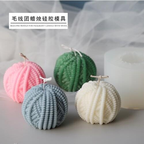 Wool ball candle mold INS simple style decorative candle scented candle DIY material