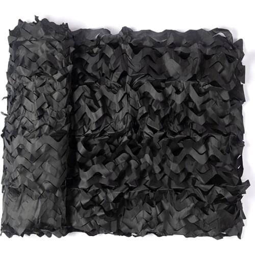 Customized 1.5M Width Black Camouflage Net Sun Shelter Camping Hunting Fishing Camouflage Nettings Garden Party Decoration