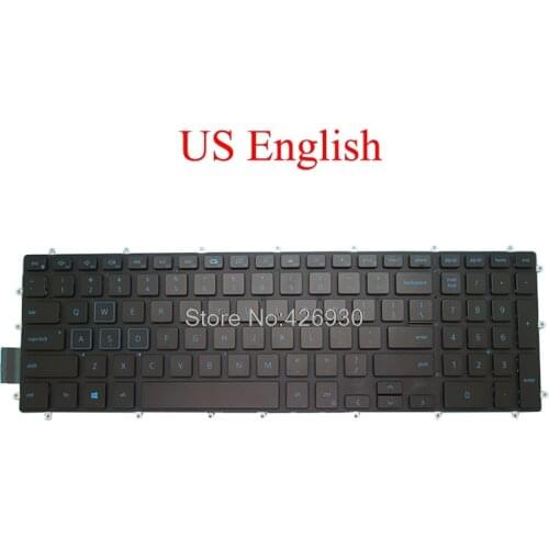 Backlit US Keyboard For DELL For Inspiron 5565 5567 7566 7567 7577 5765 5767 7773 7778 7779 5570 5575 5770 5775 7570 3590 blue