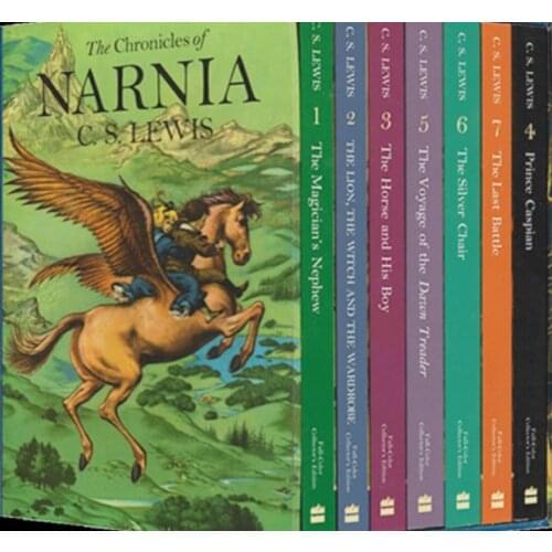 5-12 year Childrens English story book The Chronicles of Narnia picture book help child be reader early education book 7pc/set