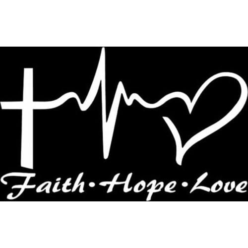 Jesus HOPE LOVE FAITH Prayer Creative Vinyl Car Sticker Decal Auto Decoration Special Car Sticker 2021
