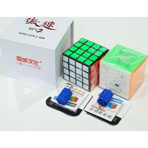 Moyu Aosu GTS 2 4x4 cube Black/stickerless Twist Puzzle cubo Magico Stickerless