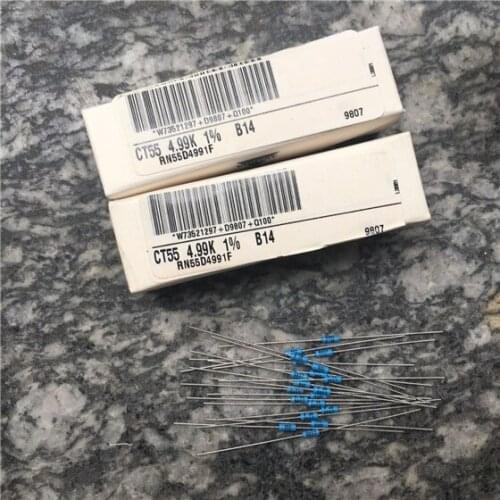 Original new 100% 1/4W 0.25W high precision metal film resistance CT55 4.99K 1% (Inductor)