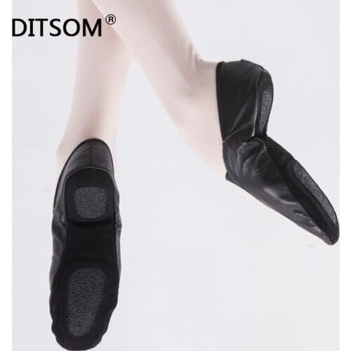 Soft Natural Leather Slip on Beach Camping Shoes For Men Women Black Stretch Gym Shoe Fitness Yoga Jazz Dance Shoe Walking Lover