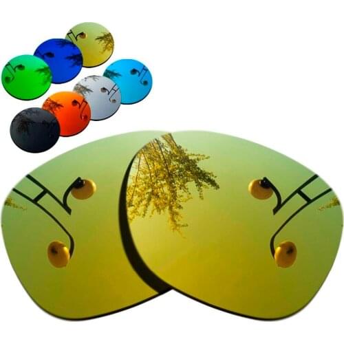 100% Precisely Cut Polarized Replacement Lenses for Garage Rock Sunglasses Yellow Mirrored Coating Color- Choices