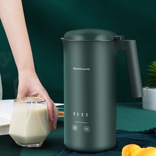 Soymilk Maker Machine Electric Juicer Blender Heatable Soya-Bean Milk Rice Paste Maker Free-filter Automatic Clean 350ml 220V