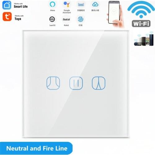 Tuya Smart Life RF WIFi Smart Curtain Blinds Roller Shutter Switch Google Home Alexa Echo Voice Control Smart Home App Timer