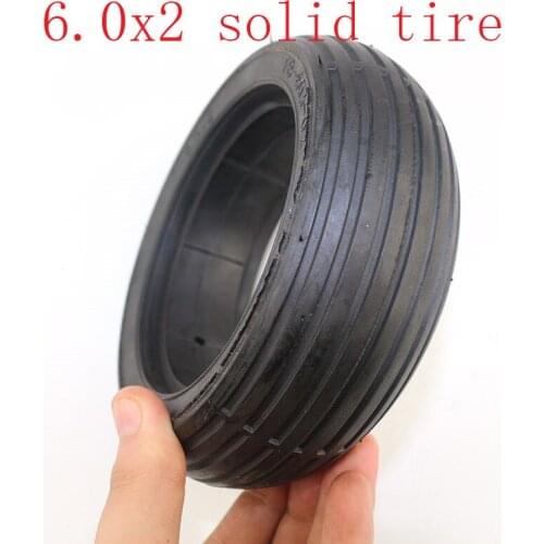 High quality 6.0x2 rubber solid tire fits for Electric Balanced Car Electric Scooter 6.0*2 tyre FREE SHIPPING