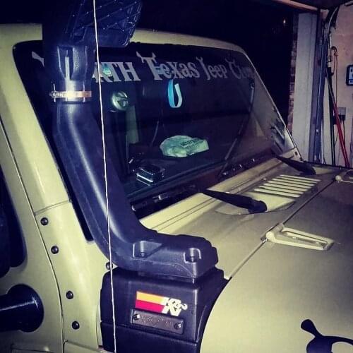 High Quality Snorkel RR ABS Black For Jeep JK Wrangler 2007-2017(Only Fit Petrol Vehicle) Fast Shipping