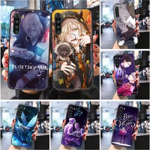 Yuri on Ice Katsuki Plisetsky Phone case For Xiaomi Redmi Note 7 7A 8 8T 9 9A 9S 10 K30 Pro Ultra Frosted black luxury