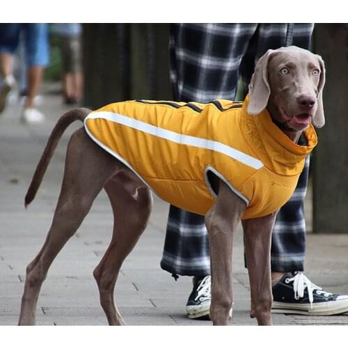 Winter Warm Big Dog Reflective Clothes For Large Dogs Medium Large Dog Jacket Waterproof