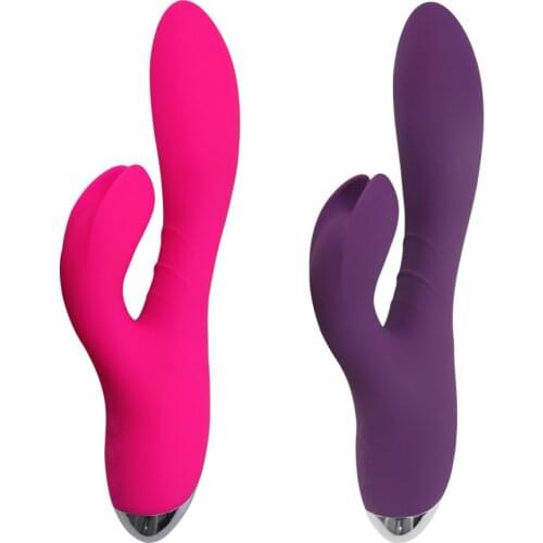 10 modes charging double G-spot vibrator rabbit stimulation massage AV stick