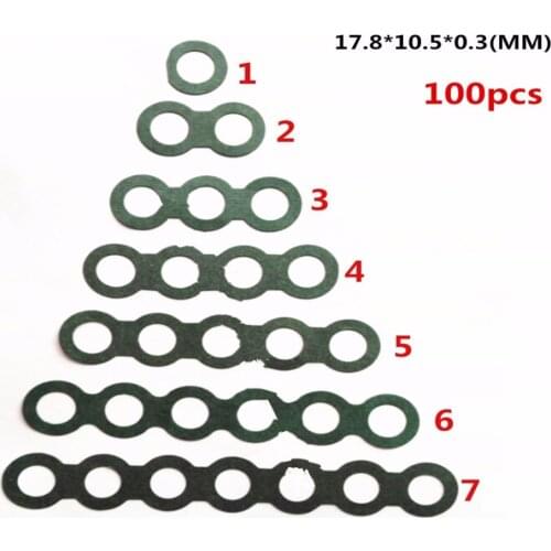 100Pcs Lithium Battery Insulation Gasket 18650 High Temperature Insulation Gasket Battery Pack Insulation Gasket Barley Paper
