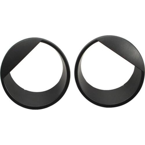2Pcs Black Bezels Front Head Light Angry Bird Style ABS Headlight Trim Shell Cover Fit For Wrangler Jk Car Styling
