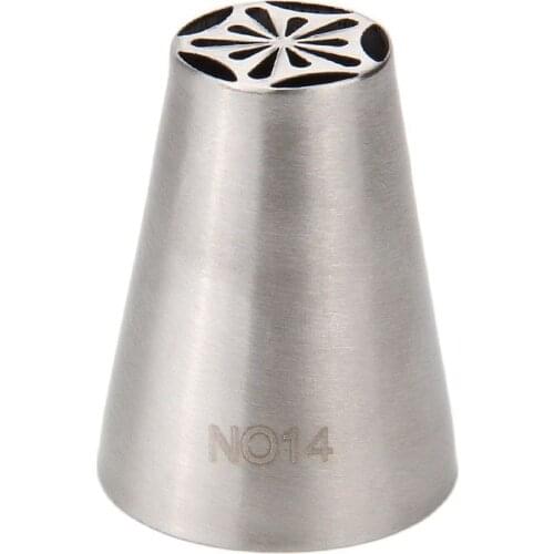 30pcs/lot)Free Shipping FDA High Quality Stainless Steel Cake Decorating Specialty Russian Flower Nozzle #NO14