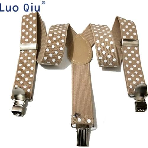 201Suspenders Fashion Kids Braces Strong 3Clips Boy Suspenders Trousers Suspensorio Elastic Strap size