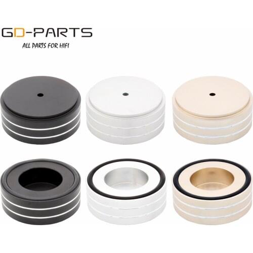65x25mm Solid Aluminum Speaker AMP Turntable Recorder Isolation Feet Spike Floor Base Pad Stand Cone Damper Hifi Audio DIY