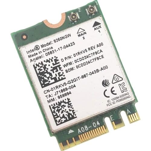 For Intel 9260 9260NGW AC 1730Mbps 2.4G/5Ghz NGFF 802.11ac Wi-fi Bluetooth 5.0