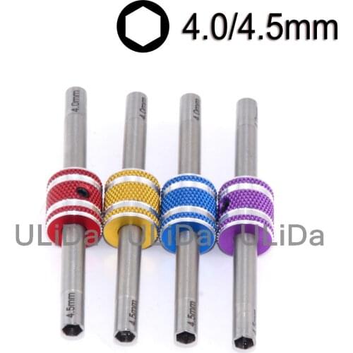 HSS Hex Socket Sleeve Hexagonal Nut Driver 4.0mm/4.5mm for Tamiya mini 4WD RC Car Tools M2 M2.5 Screwdriver J015