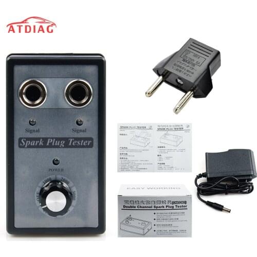 Best Dual Hole Car Spark Plug Tester Ignition Plug Analyzer Diagnostic Tool Car Spark Plug Tester Detector two spark plugs