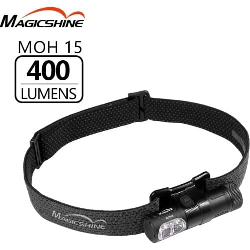 Magicshine MOH 15 Outdoor Sports Headlight USB Charging 400 Lumens Front Light Light Projection Camping Skiing Cycling Universal