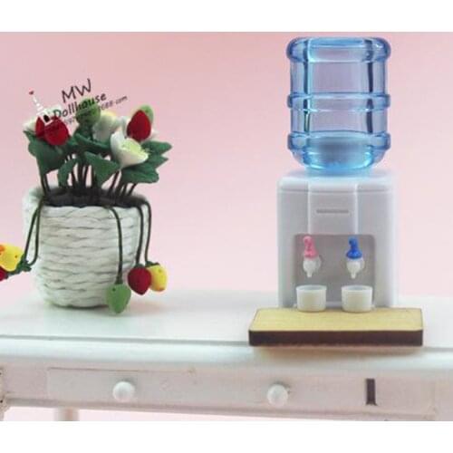 1/12 Mini Water Dispenser Miniature Life Play Scene Model Doll House Accessories Simulation Furniture Model Toys