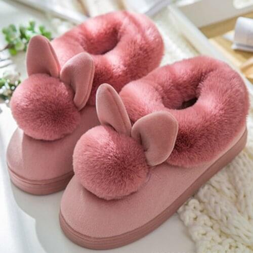 Trendy female shoes fuzzy slippers velvet indoor plush slippers solid ladies home slippers adult woman shoes size 36-41 869
