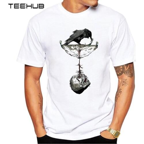 New Arrivals 2019 TEEHUB Cool Mens Fashion Death Life Design T-Shirt Short Sleeve O-neck Tops Hipster Tee