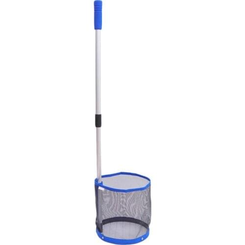 NEW-Pingpong Retriever Table Tennis Picker Container Portable Pick Net Bag Training Tool for Ball(Blue)