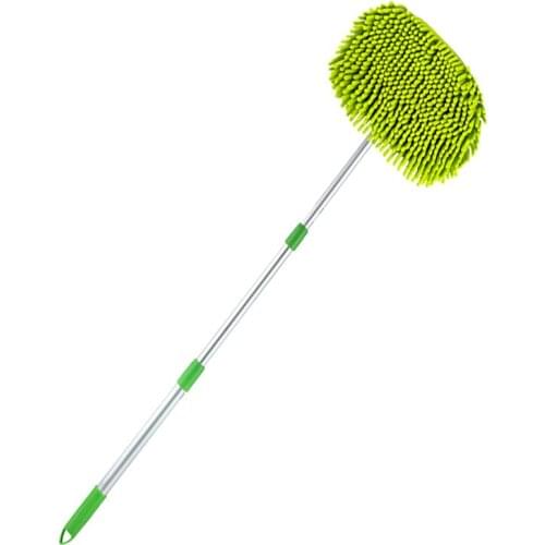 Upgrade Three Section Telescopic Car Washing Mop Super Absorbent Car Detailing Cleaning Mop Window Wash Tool Dust Wax Mop Soft