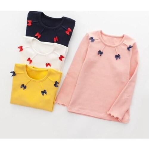 Baby girls clothes 1-9T kids spring long sleeve t-shirt little child autumn O-neck sweatshirt girls warm jacket infant outwear
