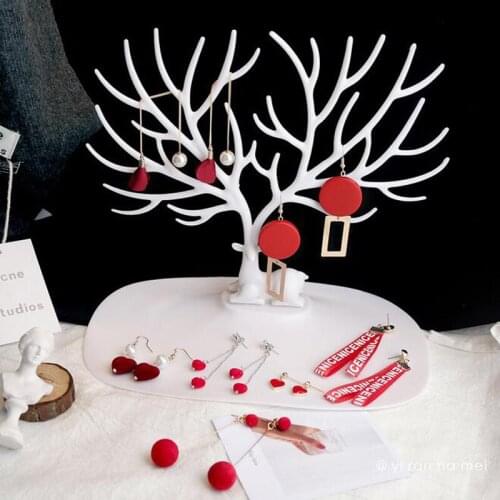 Fashion Plastic Earrings Display Necklace Holder Jewelry Organizer 3 Colors Option Factory Direct Sale