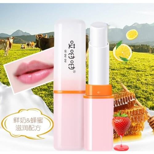 Autumn and Winter Ouch! Yo Milk Smooth Silkn Soft Lip Balm Mild Moisturizing Lip Balm Desalination Lip Wrinkles Colorless