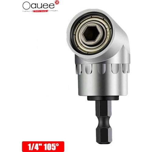 105 Angle Screwdriver Set Socket Holder Adapter Adjustable Bits Drill Bit Angle Screw Driver Tool 1/4''Hex Bit Socket Step Drill