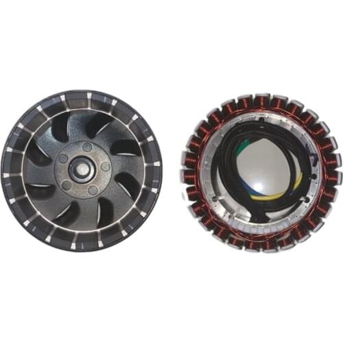 Electric vehicle range extender, gasoline generator stator, rotor 2KW 3KW 4KW 5KW, 48V 60V 72V, 18 poles, 27 poles