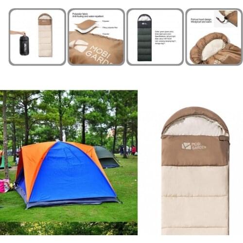 Anti-staining Polyester Cold Warm Weather 4 Seasons Use Sleeping Bag for Climbing