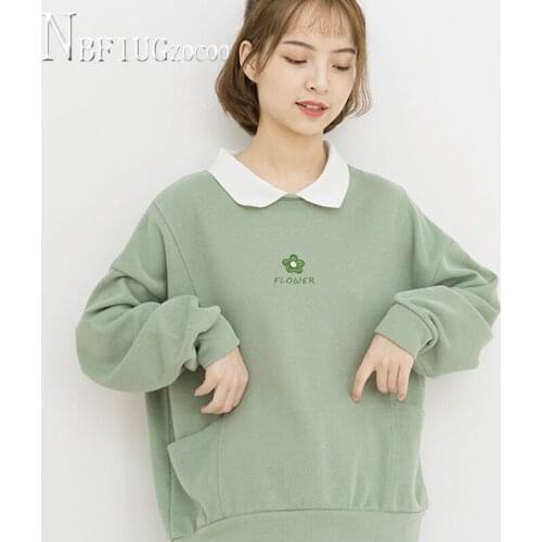 2020 Spring Loose Korean Women Sweatshirt 5 Colors Can Choose Female Sweatshirts