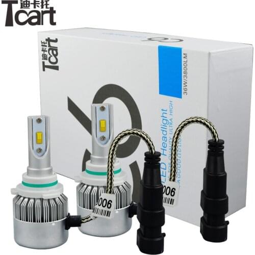 Tcart free shipp 2pcs car led Headlight lamp C6F 6000K white 9006 HB4 for toyota corolla 2008 -2013 front headlight signal lamp