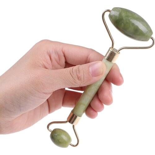 NEW Guasha Board Thin Roller+Body Massager Stone Tool Set Health Care Relaxation New Kifit Women Natural Jade Guasha Facial Face