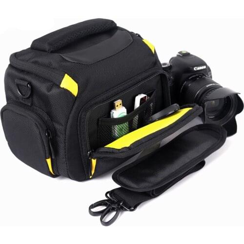 Waterproof DSLR Camera Bag Case For Sony A7 II III A7R2 A58 Nikon D7200 D7500 D3400 D90 P900 Canon 750D 200D 6D 5D Shoulder Case
