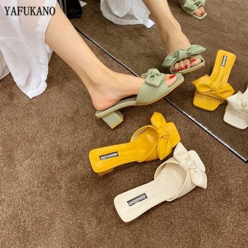 Women Slippers Shoes Celebrity Wearing Simple Style PVC Clear Strappy Buckle High Heels Woman Transparent Heels